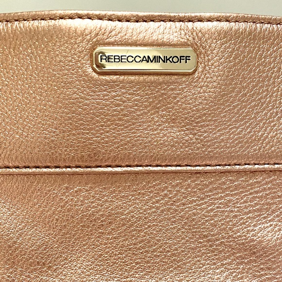 Metallic Rose Gold Rebecca Minkoff Handbag - Picture 2 of 9